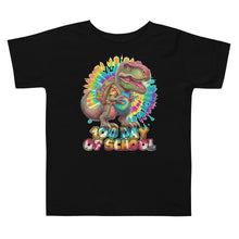 Load image into Gallery viewer, Kids&#39; 100 Days of School Dinosaur Tie Dye Toddler T-Shirt
