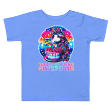 Load image into Gallery viewer, Unicorn 5th Birthday 5 Years of Being Awesome Tie Dye Toddler T-Shirt
