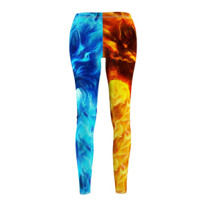 Wolf Fire and Ice Women's Leggings