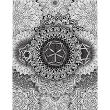 Load image into Gallery viewer, Mandala Bloom Microfiber Duvet Cover
