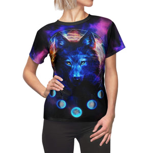 Wolf Moon Galaxy Women's T-Shirt