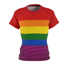 Load image into Gallery viewer, LGBT Rainbow Pride Flag Women&#39;s T-Shirt
