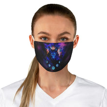 Load image into Gallery viewer, Wolf Moon Galaxy Fabric Face Mask
