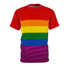 Load image into Gallery viewer, LGBT Rainbow Pride Flag T-Shirt
