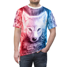 Load image into Gallery viewer, Wolf And Flower T-Shirt
