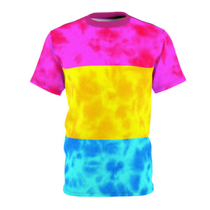 Pansexual Pride Flag Tie dye T-Shirt
