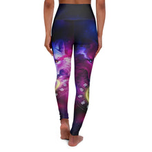 Load image into Gallery viewer, Wolf galaxy and zodiac High Waisted Yoga Leggings

