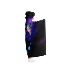 Load image into Gallery viewer, Wolf Moon Galaxy Hooded Blanket

