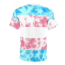 Load image into Gallery viewer, Transgender Pride Flag Tie Dye T-Shirt
