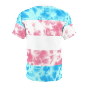 Transgender Pride Flag Tie Dye T-Shirt