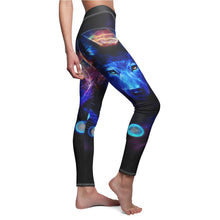 Load image into Gallery viewer, Wolf Moon Galaxy Women&#39;s Leggings
