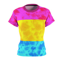 Load image into Gallery viewer, Pansexual Pride Flag Tie dye Women&#39;s T-Shirt
