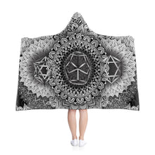 Load image into Gallery viewer, Mandala Bloom Hooded Blanket
