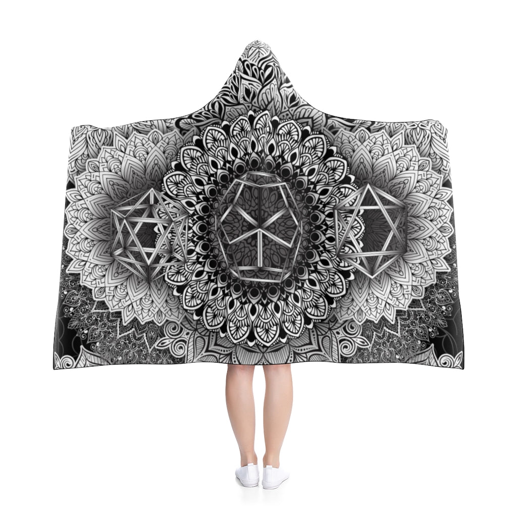 Mandala Bloom Hooded Blanket