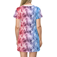 Load image into Gallery viewer, Wolf And Flowe All Over Print T-Shirt Dress
