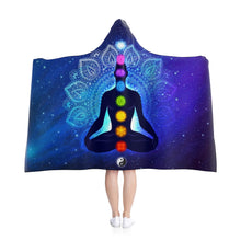 Load image into Gallery viewer, Colorful 9 Chakras Hooded Blanket
