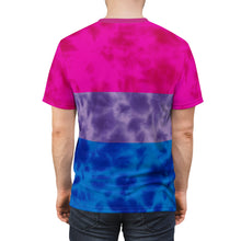 Load image into Gallery viewer, Bisexual Pride Flag Tie Dye T-Shirt
