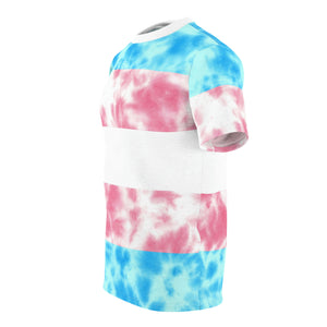 Transgender Pride Flag Tie Dye T-Shirt