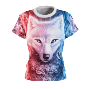 Wolf And Flower Women's T-Shirt