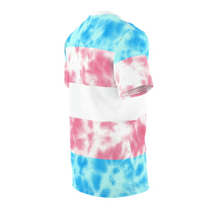 Transgender Pride Flag Tie Dye T-Shirt