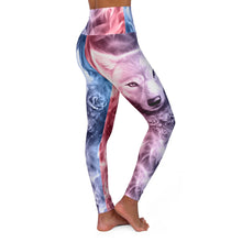 Load image into Gallery viewer, Wolf And Flower High Waisted Yoga Leggings
