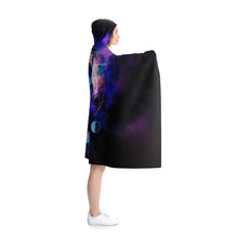 Load image into Gallery viewer, Wolf Moon Galaxy Hooded Blanket
