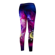 Load image into Gallery viewer, Wolf galaxy and zodiac Women&#39;s Leggings
