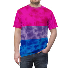 Load image into Gallery viewer, Bisexual Pride Flag Tie Dye T-Shirt
