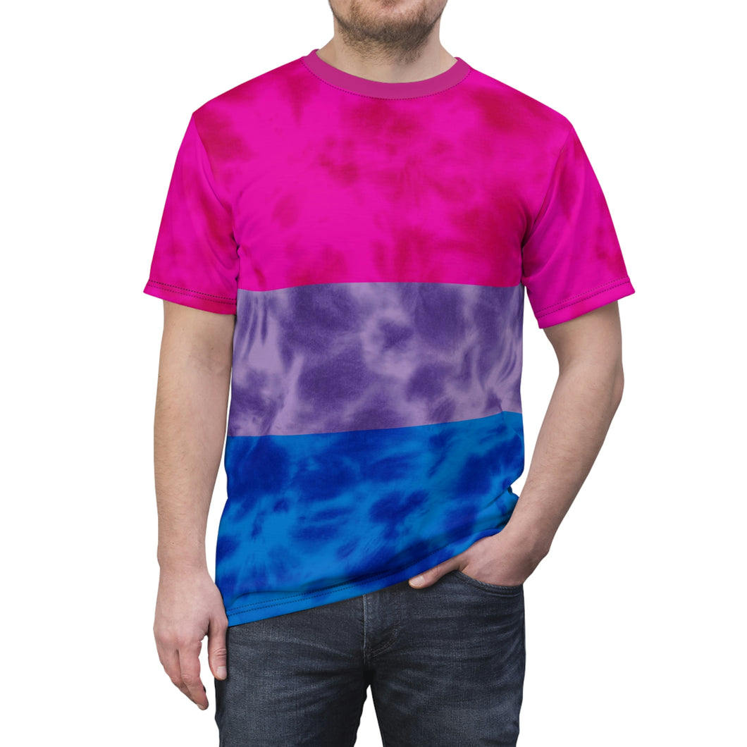 Bisexual Pride Flag Tie Dye T-Shirt