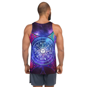 Horoscope Aquarius Unisex Tank Top