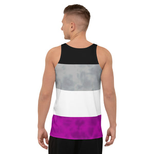 Asexual Pride Flag Tie Dye Tank Top