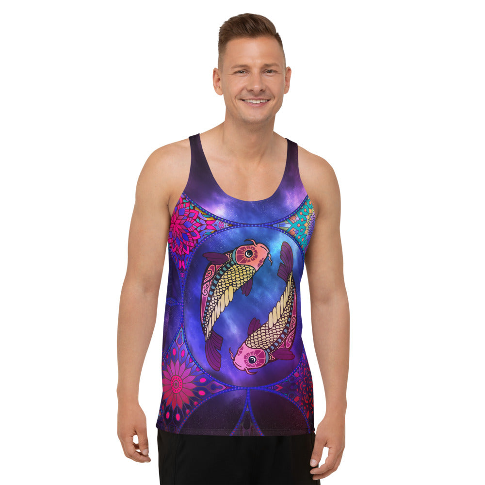 Horoscope Pisces Unisex Tank Top