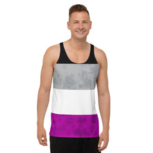 Load image into Gallery viewer, Asexual Pride Flag Tie Dye Tank Top
