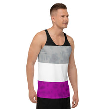 Load image into Gallery viewer, Asexual Pride Flag Tie Dye Tank Top

