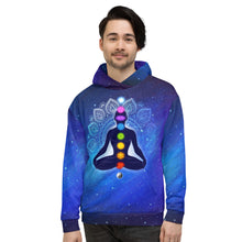 Load image into Gallery viewer, Colorful 9 Chakras Unisex Hoodie
