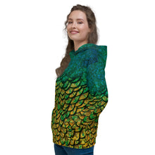Load image into Gallery viewer, Peacock feathers Unisex Hoodie
