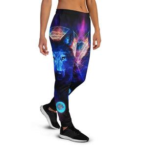 Wolf Moon Galaxy Pullover Women's Joggers