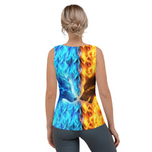 Load image into Gallery viewer, Wolf Fire and Ice Women Tank Top
