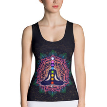 Load image into Gallery viewer, Meditating Human In Lotus Pose Women Tank Top
