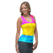 Load image into Gallery viewer, Pansexual Pride Flag Tie dye Women Tank Top
