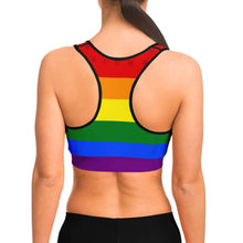 Load image into Gallery viewer, Rainbow Flag Sports Bra
