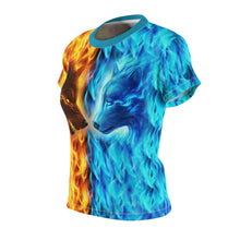 Load image into Gallery viewer, Wolf Fire and Ice Women&#39;s T-Shirt
