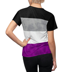 Asexual Pride Flag Tie Dye Women's T-Shirt