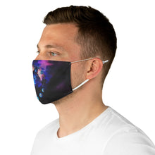 Load image into Gallery viewer, Wolf Moon Galaxy Fabric Face Mask
