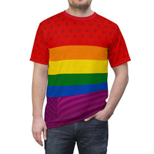 Load image into Gallery viewer, LGBT Rainbow Pride Flag T-Shirt
