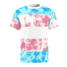 Load image into Gallery viewer, Transgender Pride Flag Tie Dye T-Shirt
