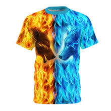 Load image into Gallery viewer, Wolf Fire and Ice T-Shirt
