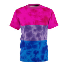 Load image into Gallery viewer, Bisexual Pride Flag Tie Dye T-Shirt
