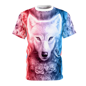 Wolf And Flower T-Shirt