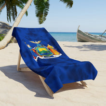 Load image into Gallery viewer, New York Flag Tie Dye Beach Towel
